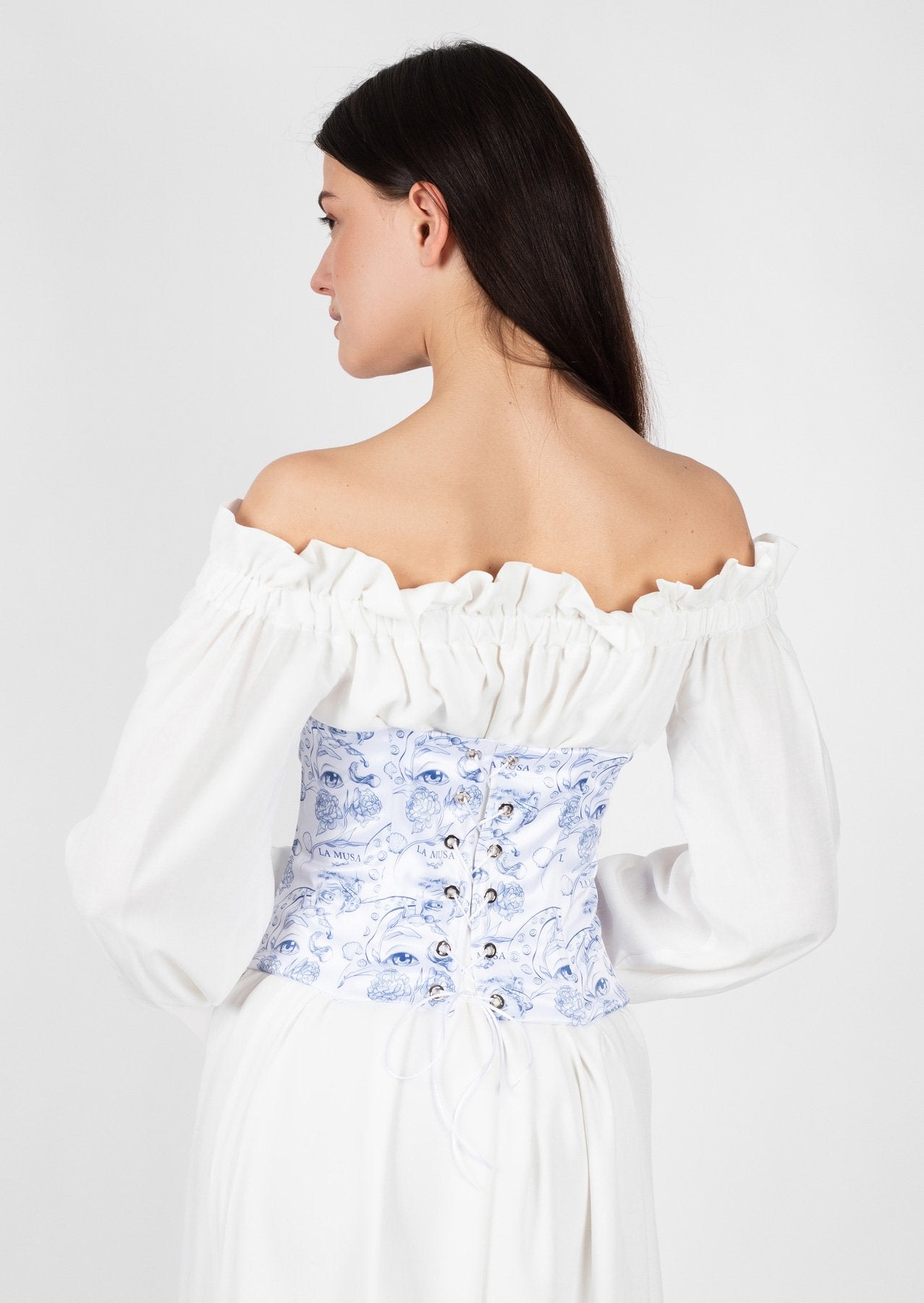 Blue Porcelain Corset