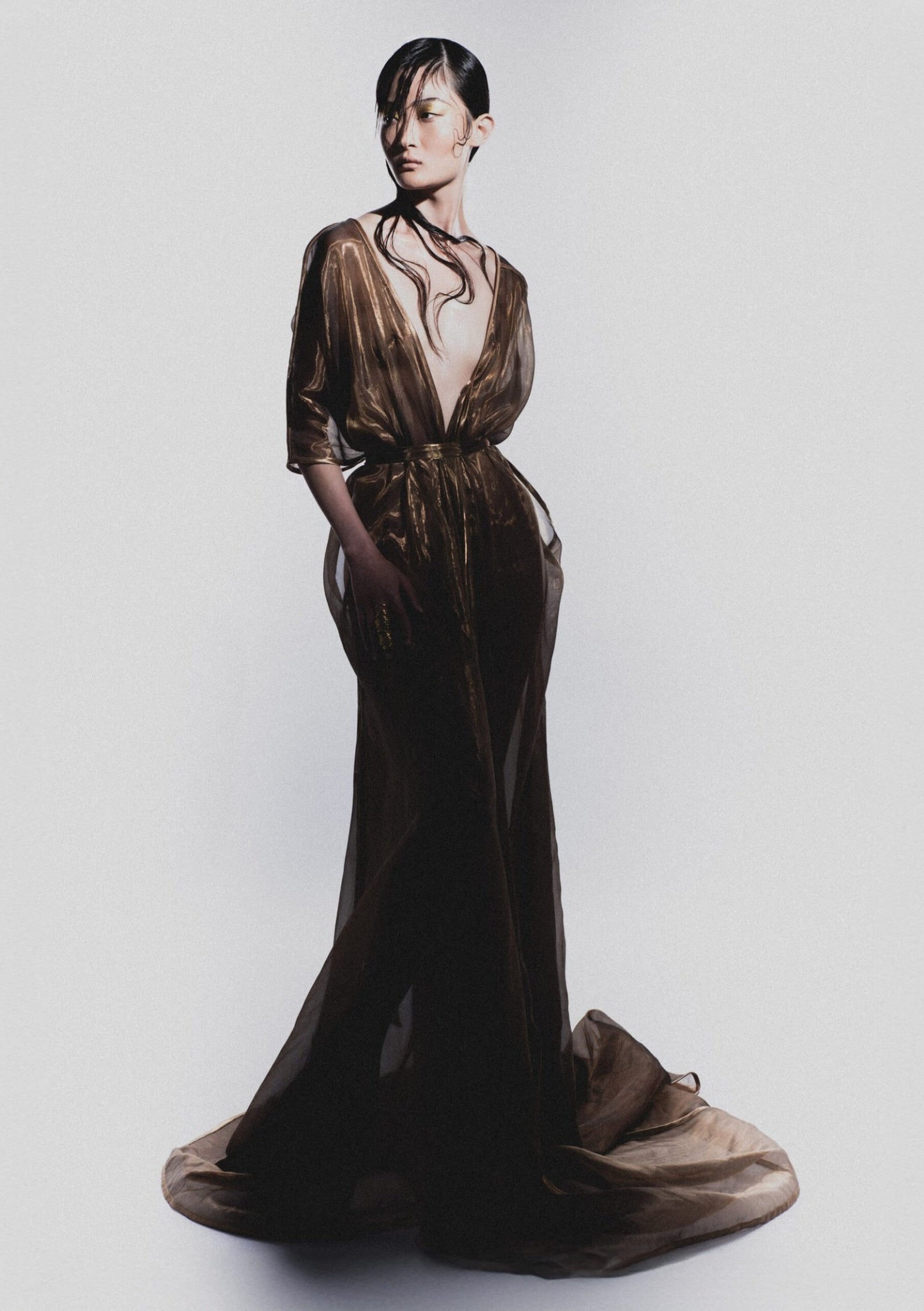Liquid Gold Kimono Dress XS Liquid Gold Kimono Dress XS