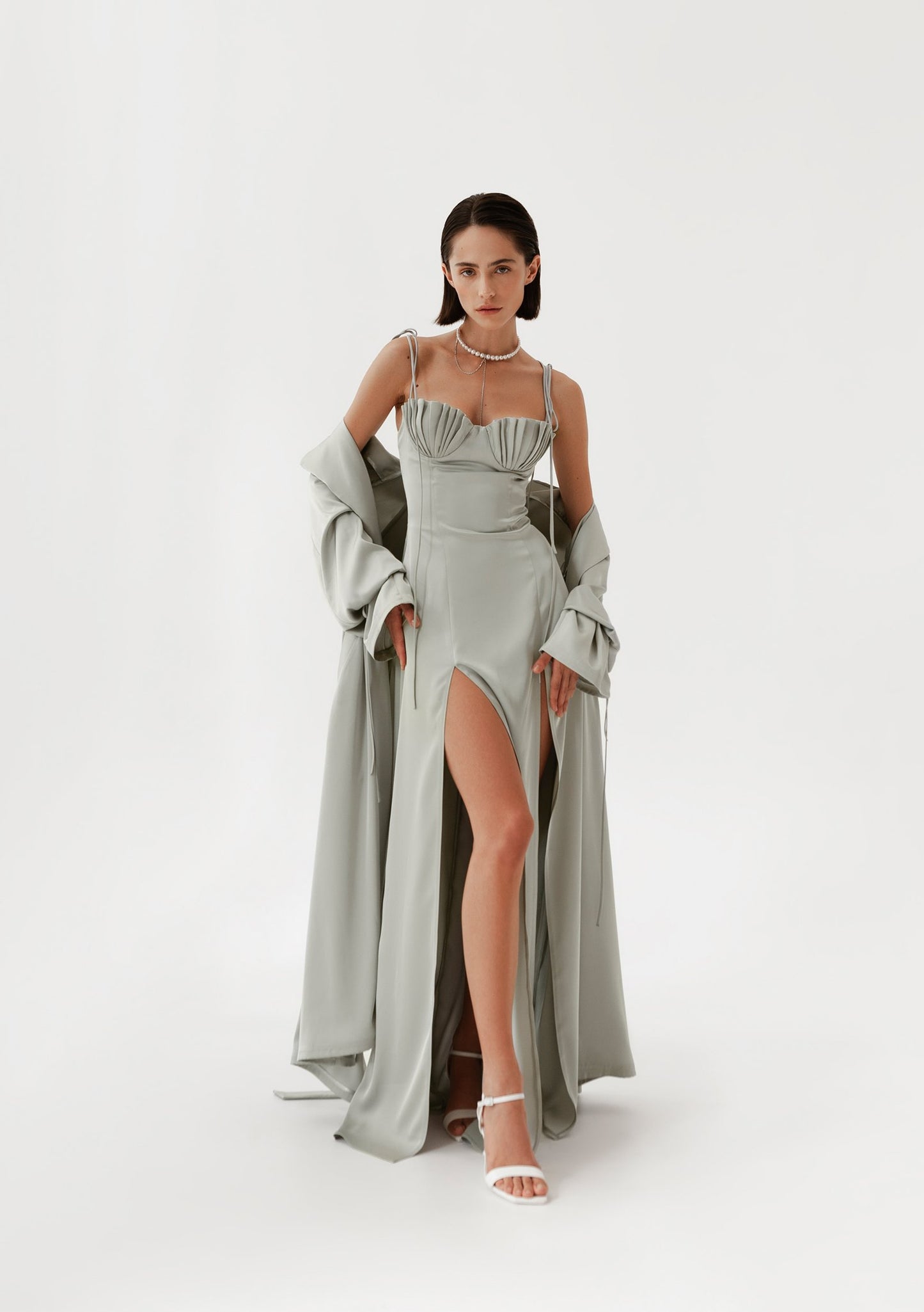 Mint Satin Jacket