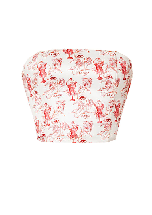 Porcelain Cherry Corset