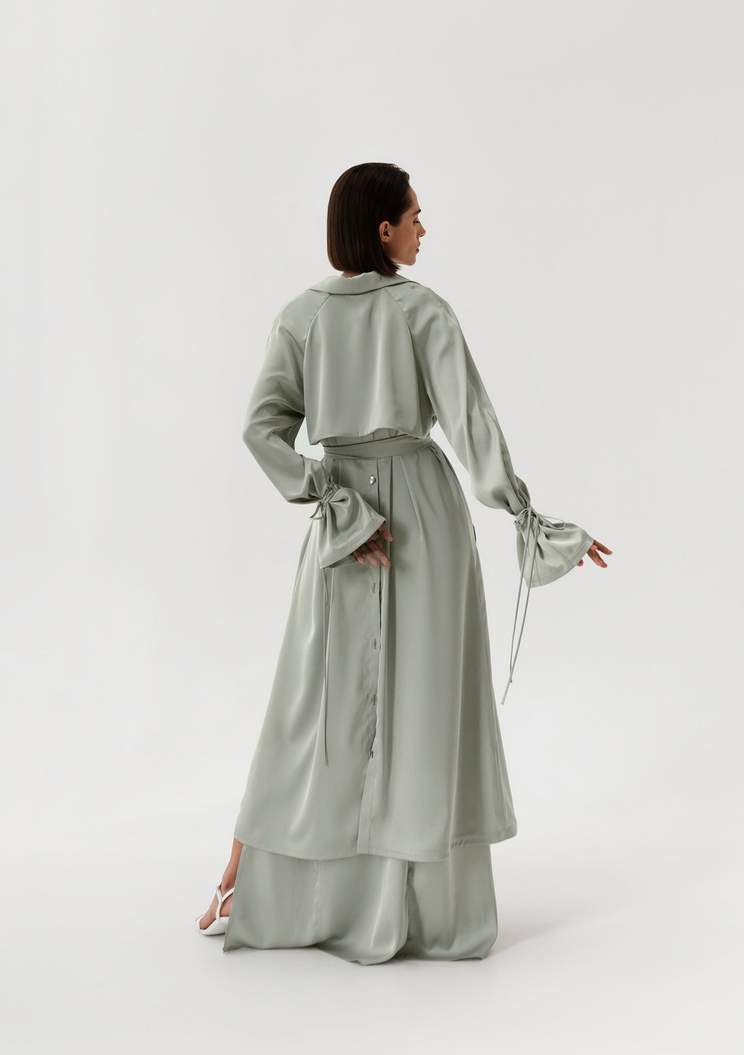 Mint Satin Jacket
