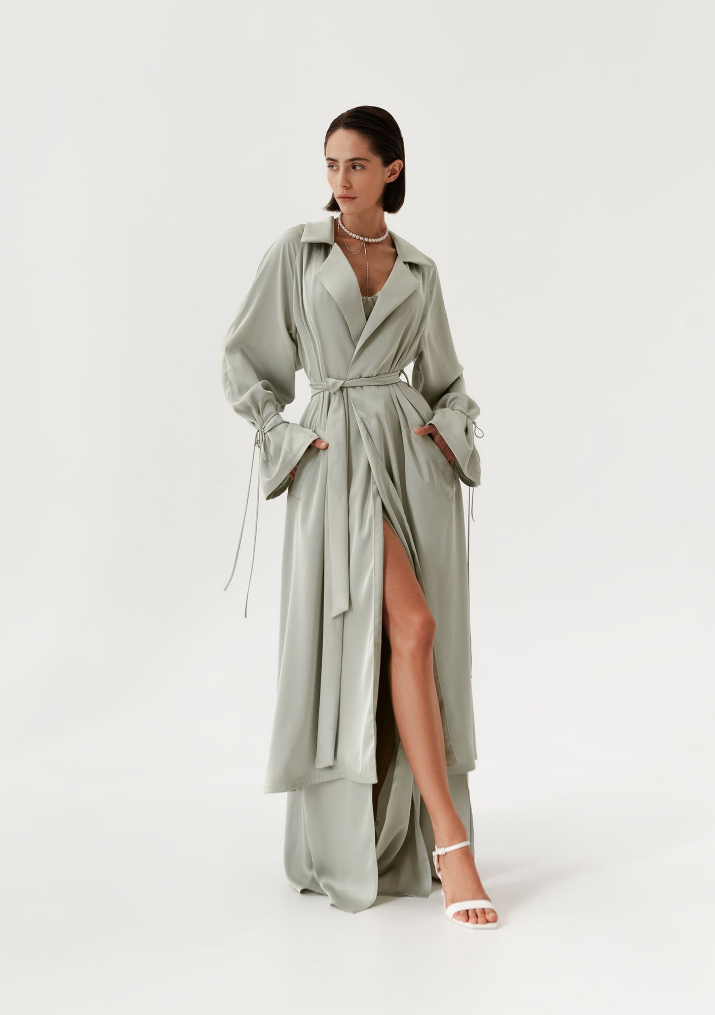 Mint Satin Jacket