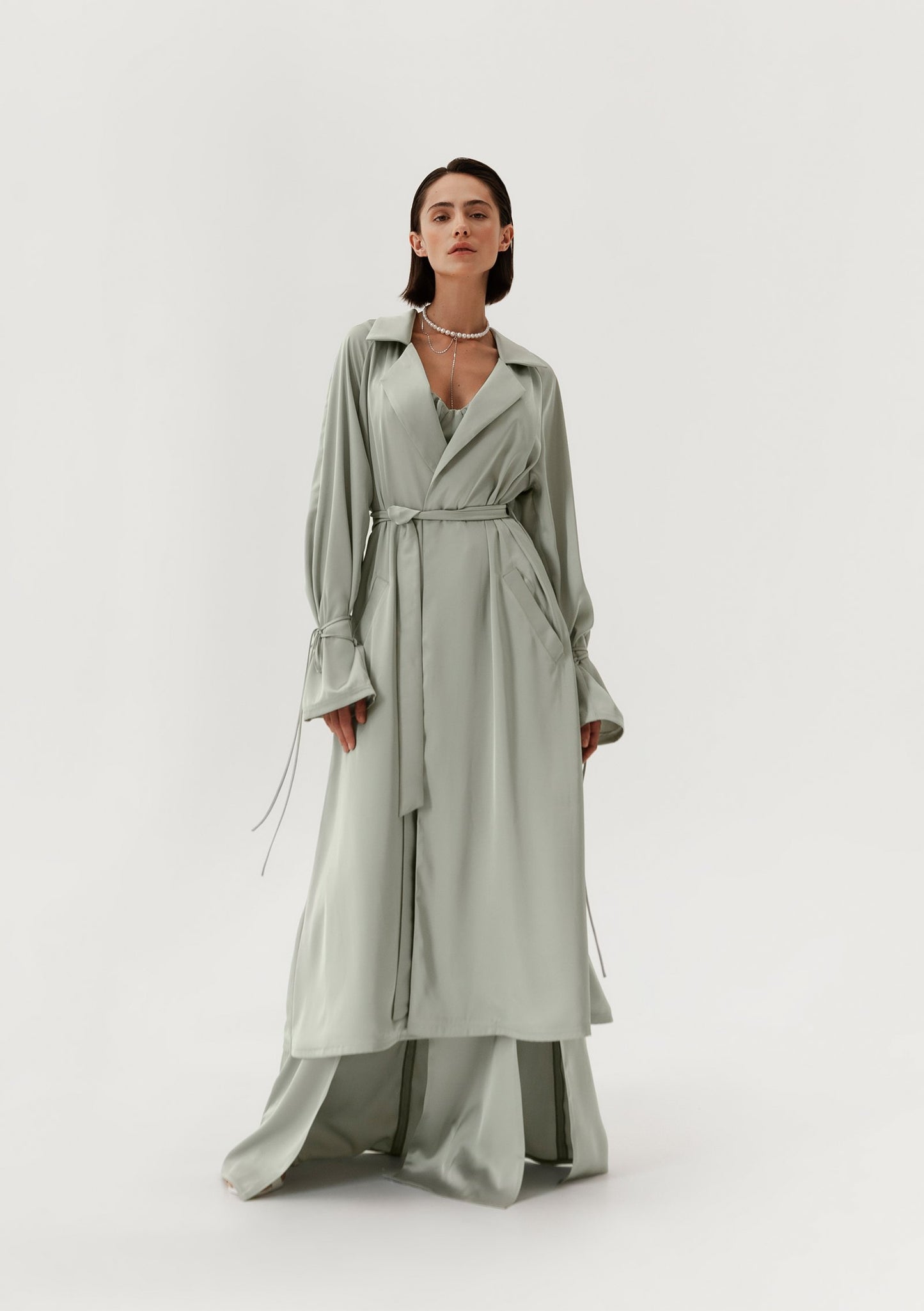 Mint Satin Jacket