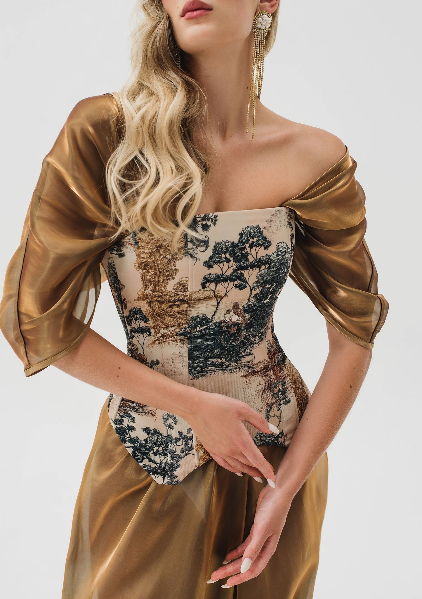 Liquid Gold Kimono Dress