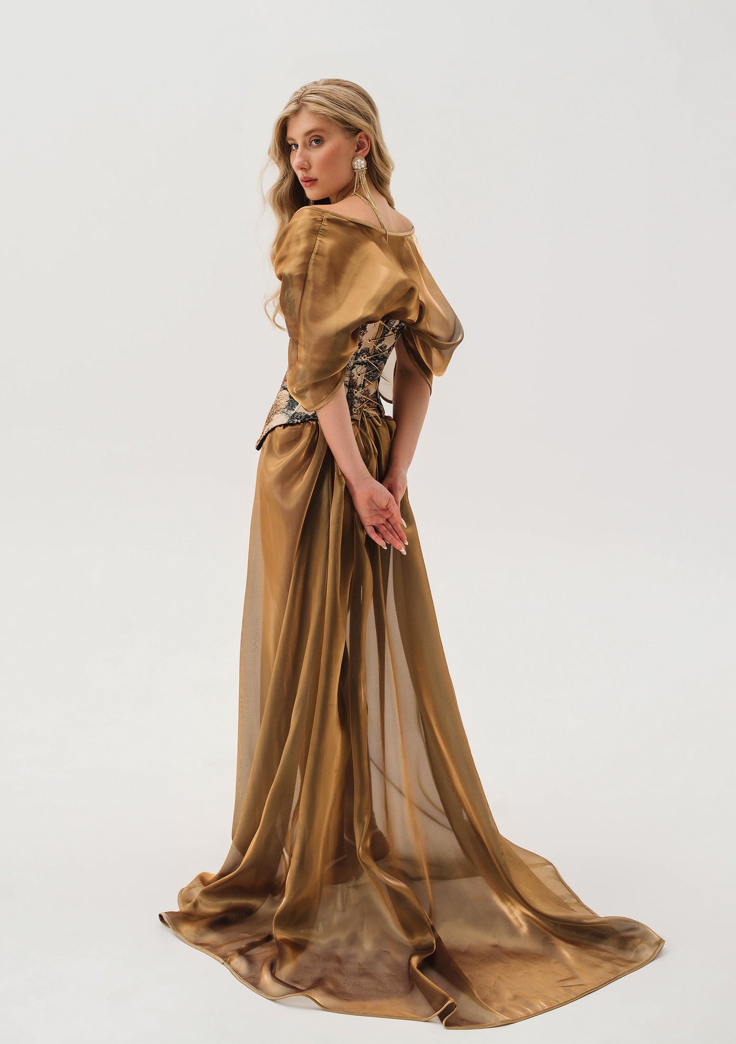 Liquid Gold Kimono Dress