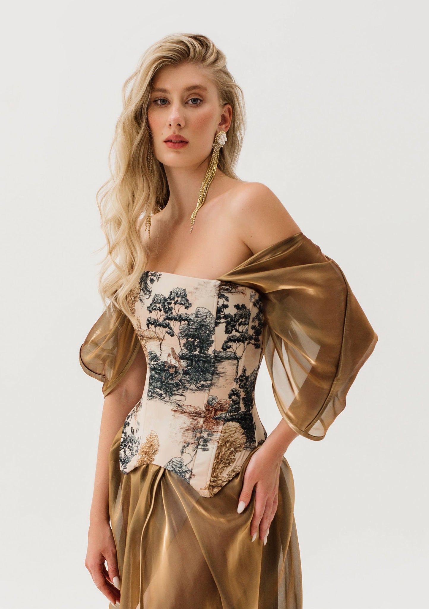 Liquid Gold Kimono Dress