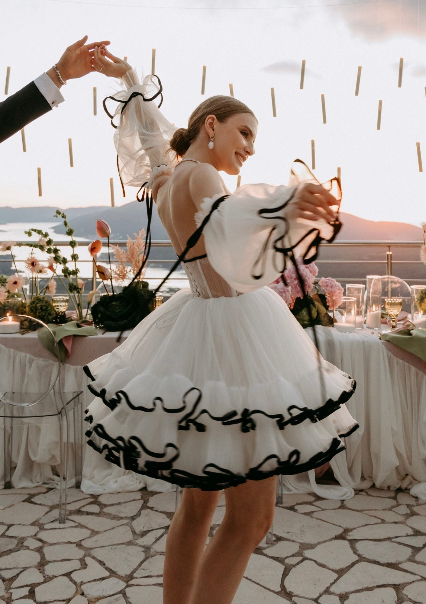 tulle corset mini dress Juliet JT923S