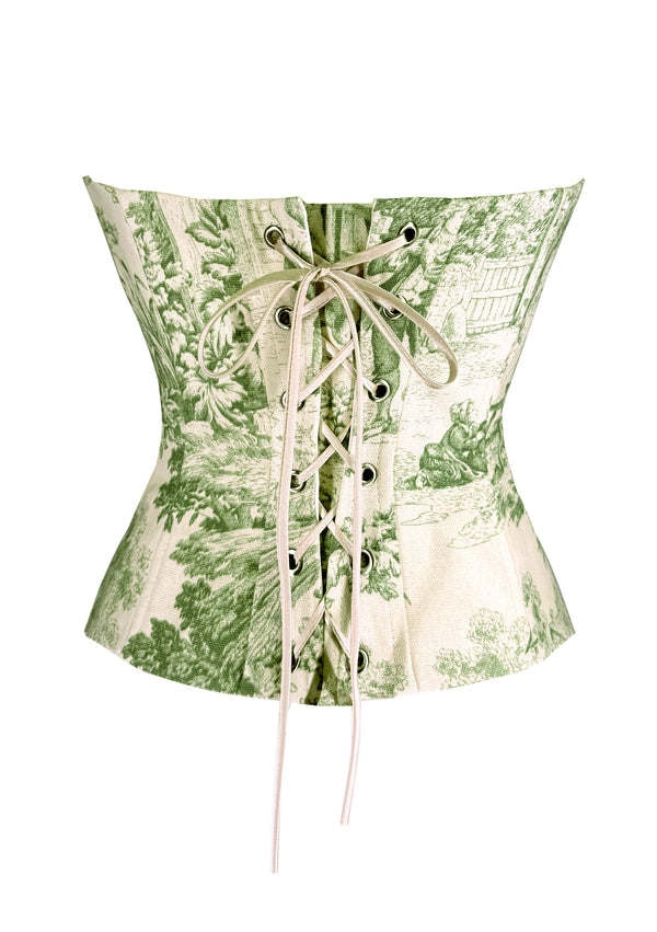 Antique Corset — Green Tapestry