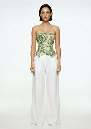 Antique Corset — Green Tapestry