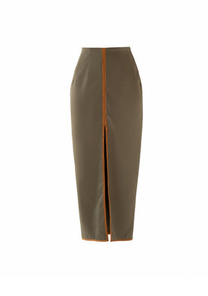 Gold Line Olive Skirt