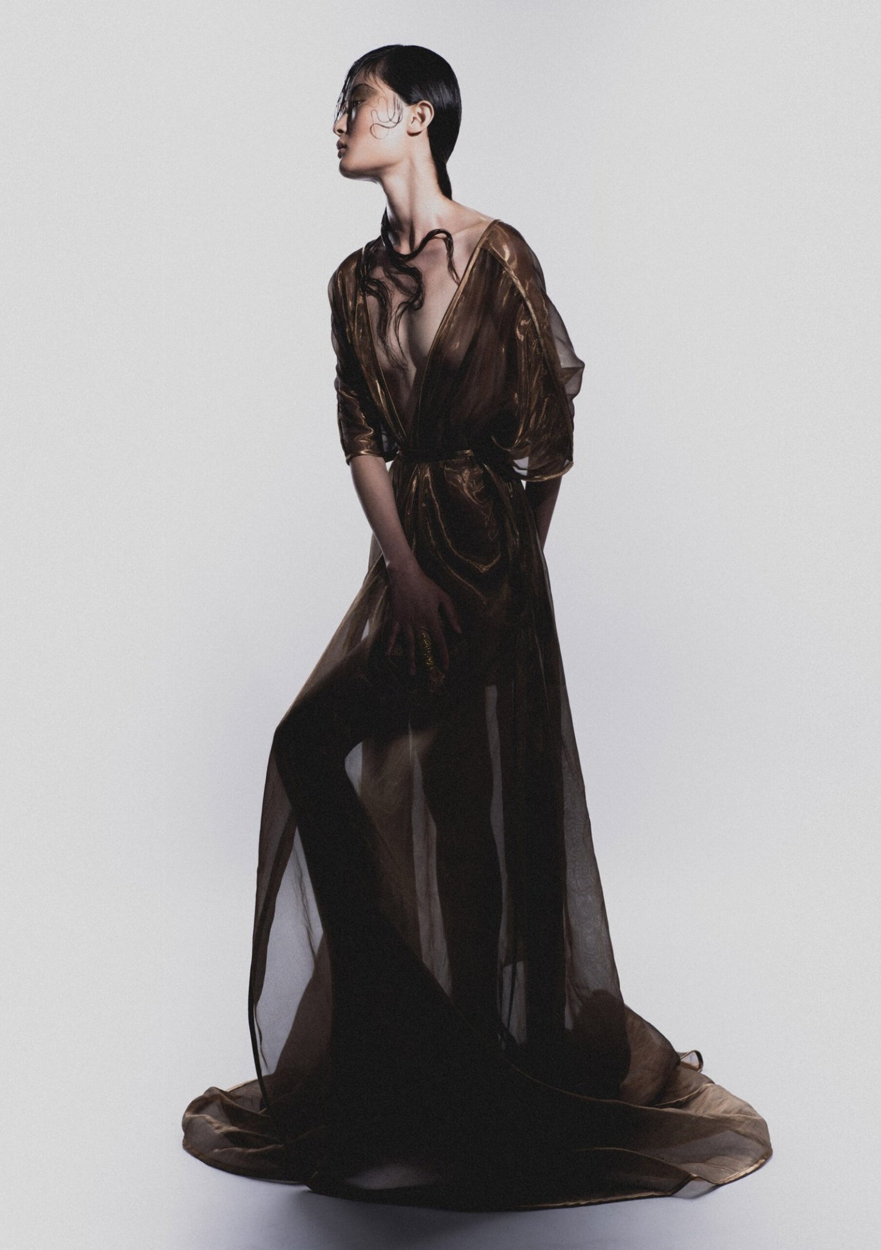 Liquid Gold Kimono Dress XS Liquid Gold Kimono Dress XS