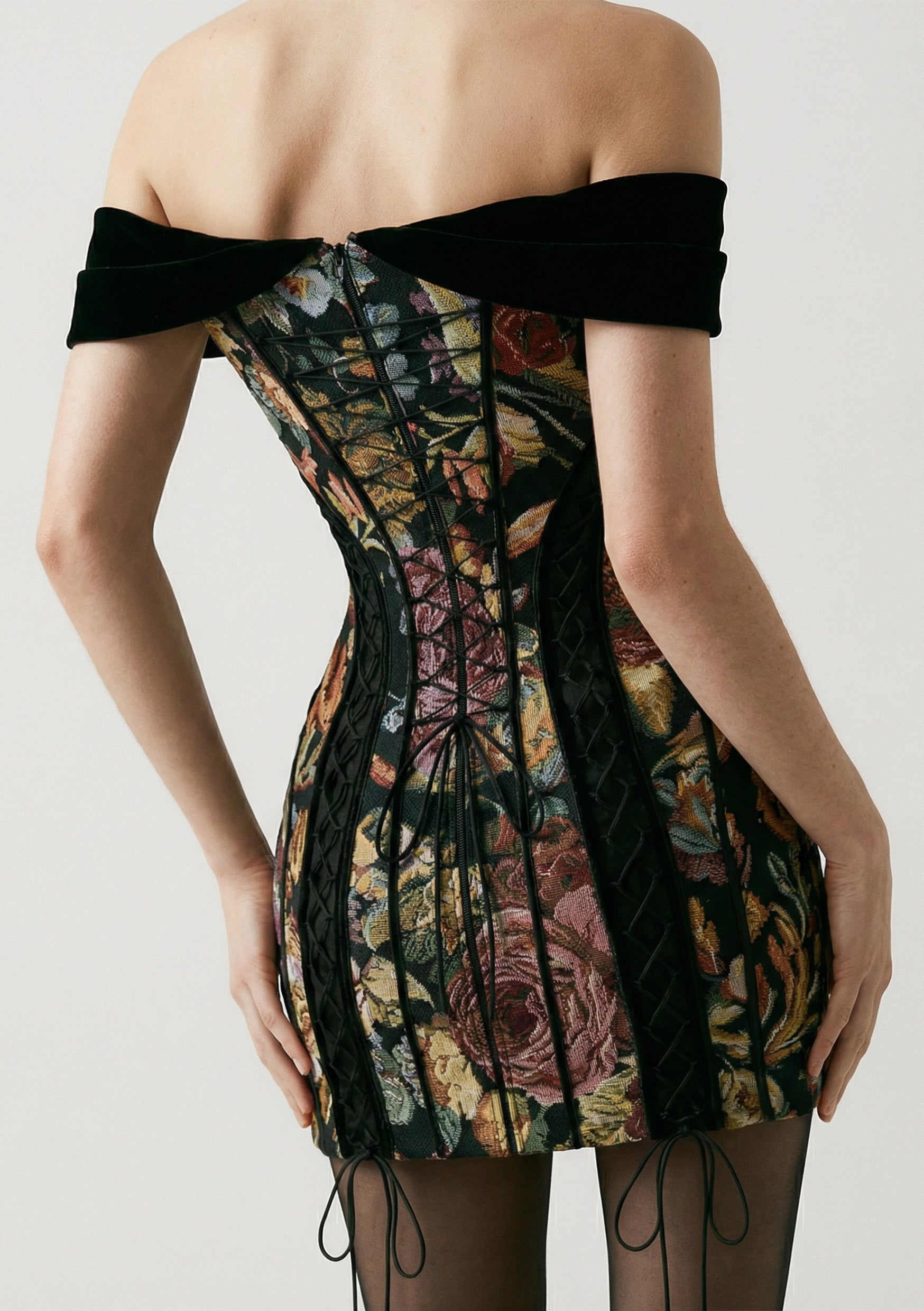nocturne mini dress Nocturne Ruffled Mini Dress