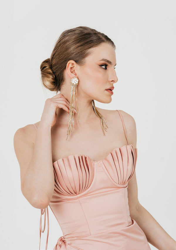 Peach Mermaid corset