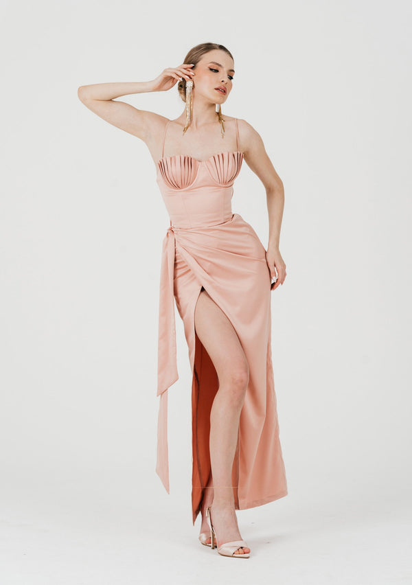 Peach Mermaid corset