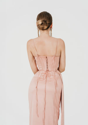 Peach Mermaid corset