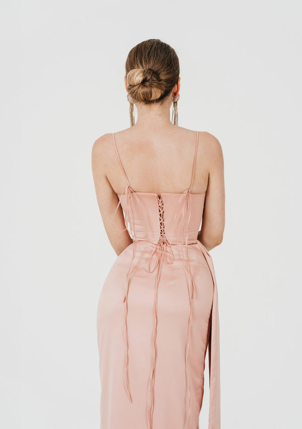 Peach Mermaid corset