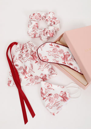 Red Porcelain Brand Set