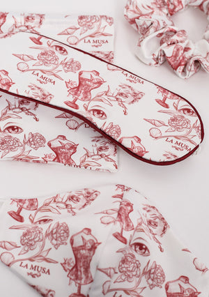 Red Porcelain Brand Set