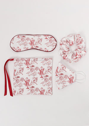Red Porcelain Brand Set