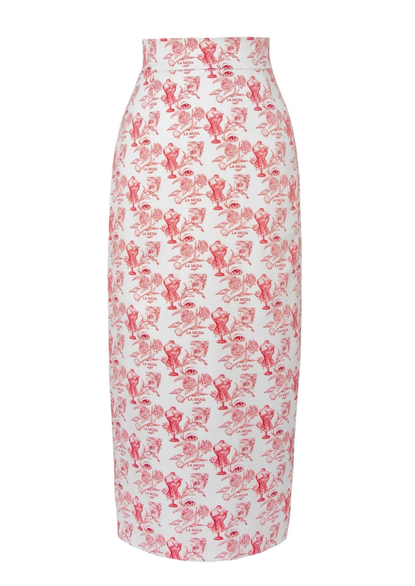 Red Porcelain Skirt
