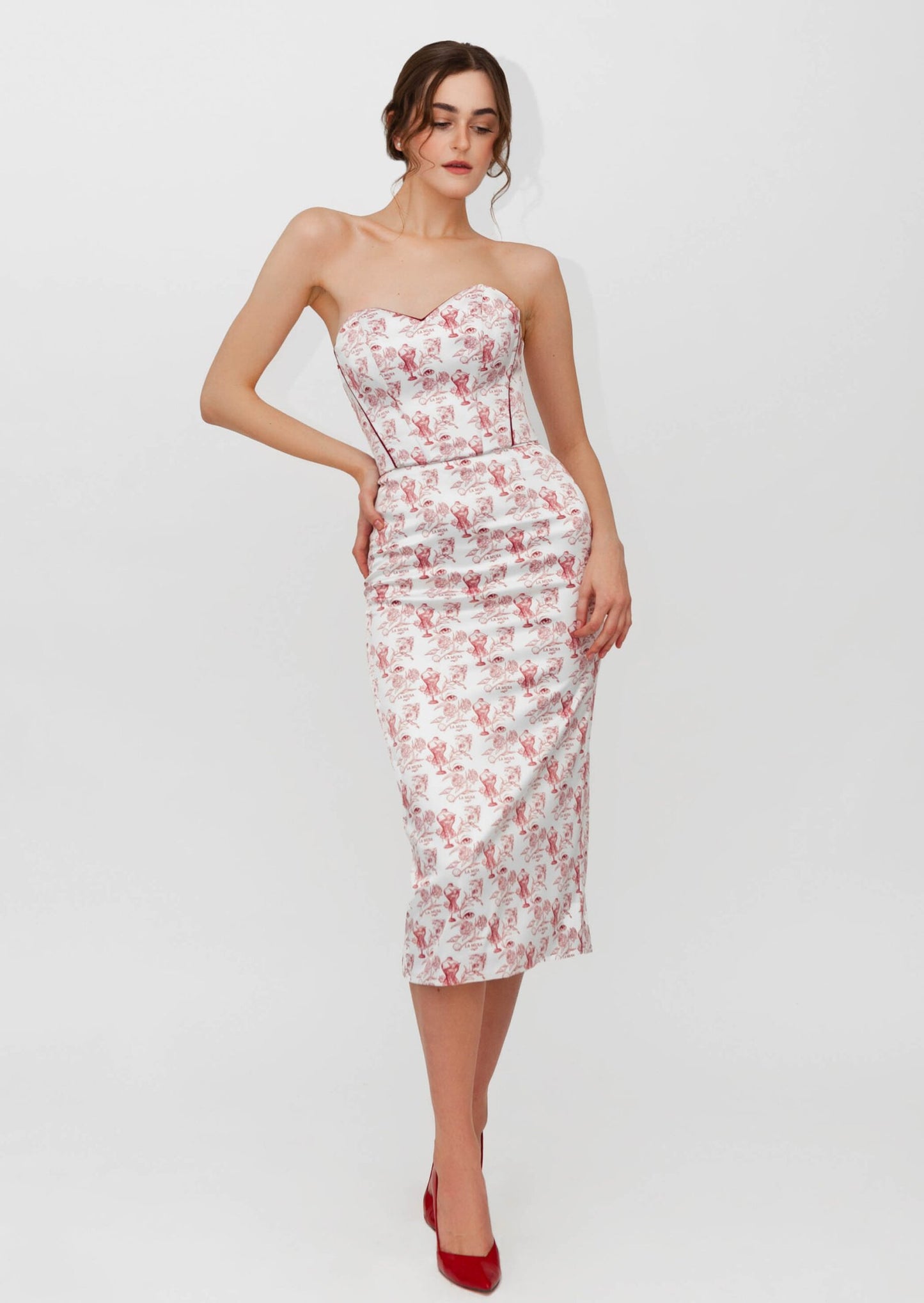 Red Porcelain Skirt